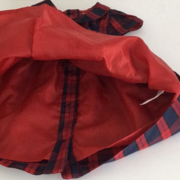 Janie & Jack Red/Navy Checkered Dress. Holiday, Easter, Special Occasion Dress. - Picture 8 of 11